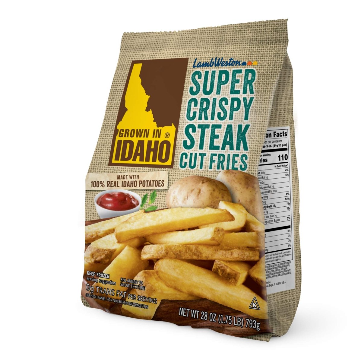 IDAHO CRISPY STEAK FRIES 28 OZ - SUPERMIX