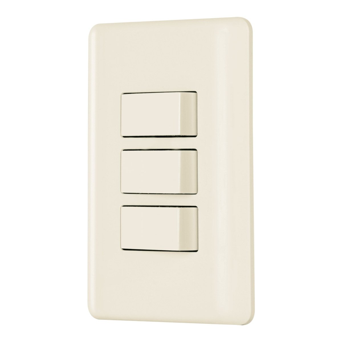 INTERRUPTOR SENCILLO TRIPLE CON PLACA, M - SUPERMIX