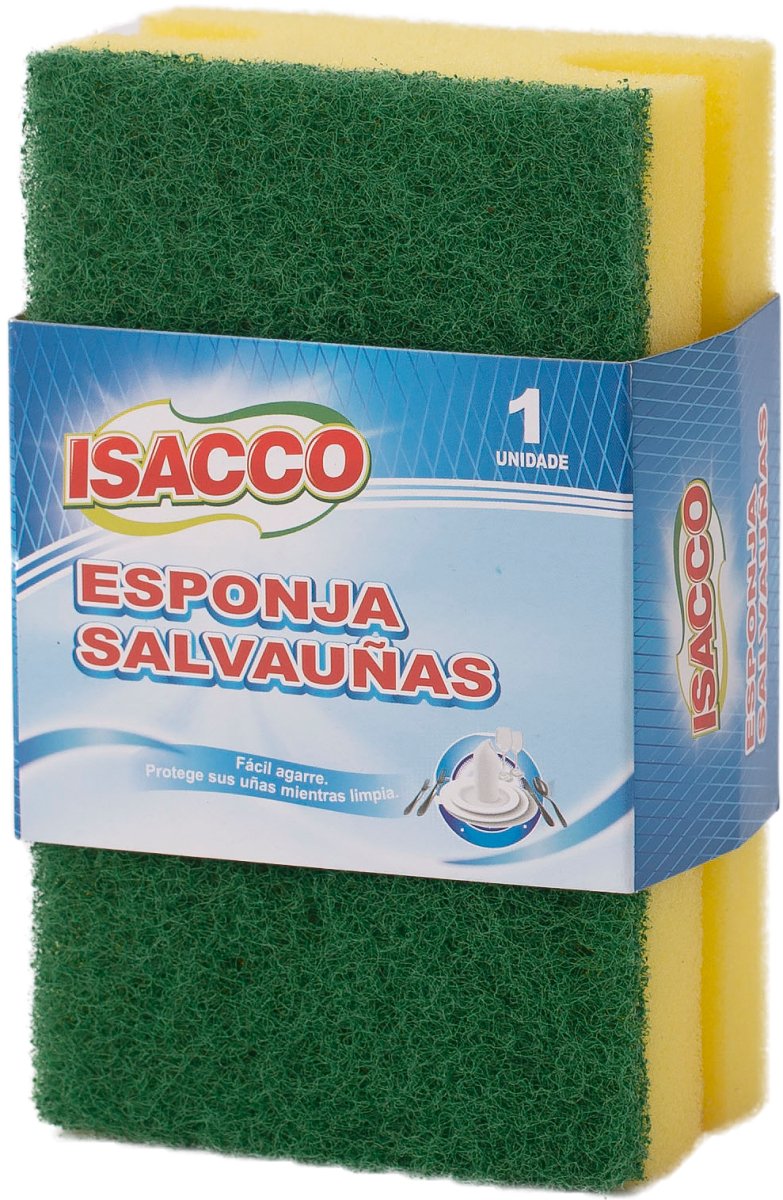 ISACCO ESPONJA SALVAUNAS CON FIBRA 3 PCS SP - 1403 - SUPERMIX