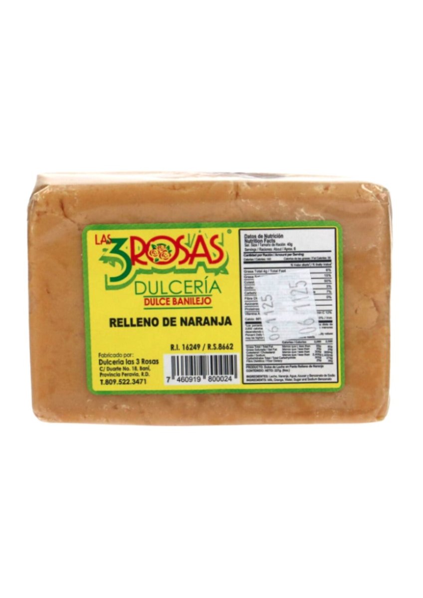 J EMMANUEL DULCE RELLENO DE NARANJA LAS 3 ROSAS - SUPERMIX
