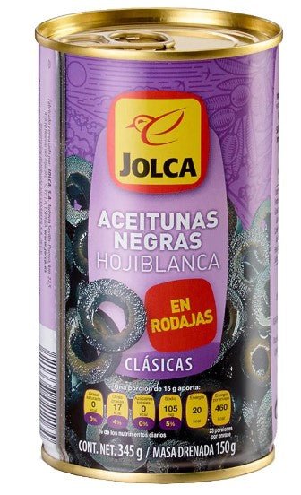 JOLCA ACEITUNA NEGRA EN RODAJAS 345 GR - SUPERMIX