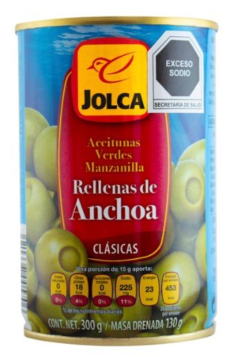 JOLCA ACEITUNA RELLENA ANCHOA 300 GR - SUPERMIX