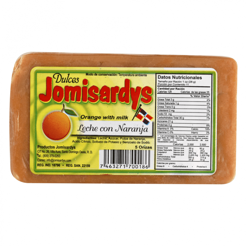 JOMISARDYS DULCE DE LECHE CON NARANJA PEQUENO - SUPERMIX