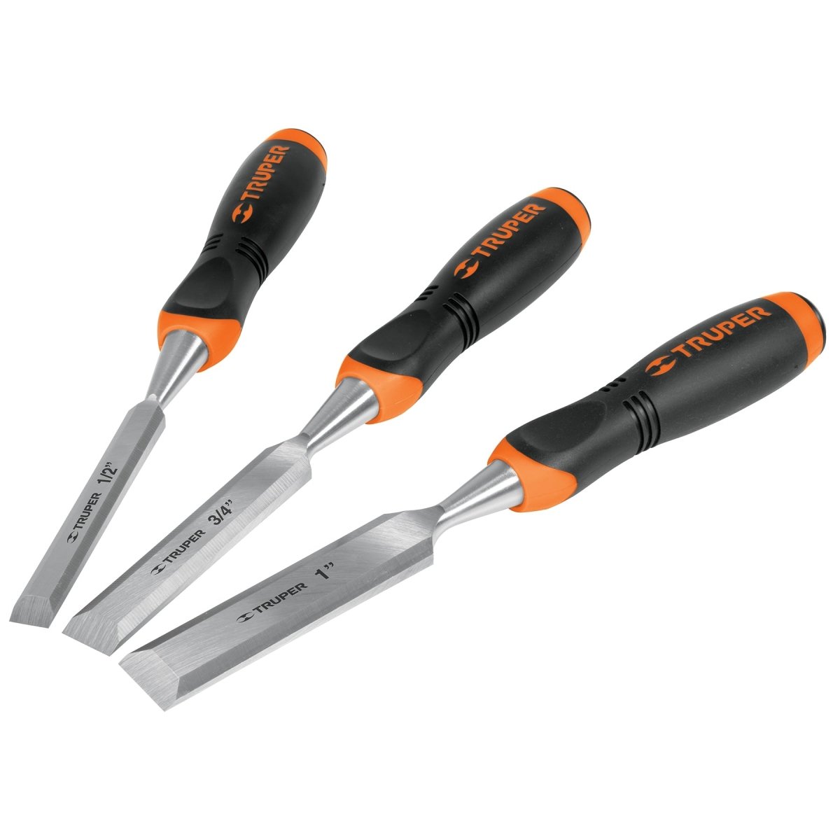 JUEGO DE 3 FORMONES MANGO CONFORTABLE DESDE 1/2" HASTA 1" TRUPER.. - SUPERMIX