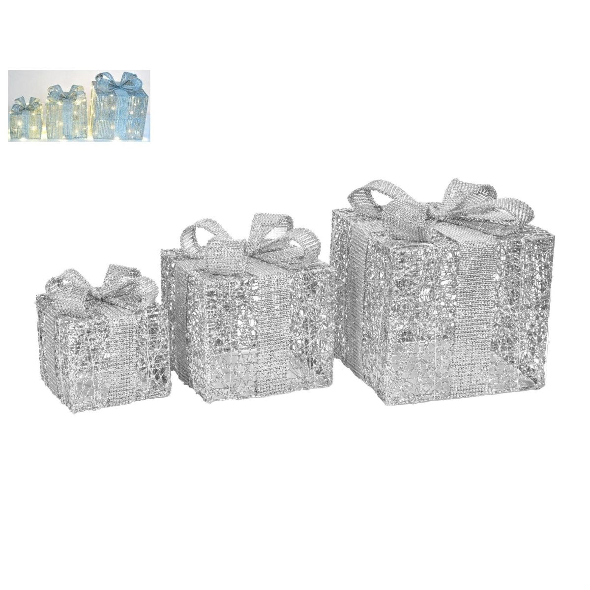 JUEGO REGALOS CON LUZ A/BAT 3PZ 15/ - SUPERMIX
