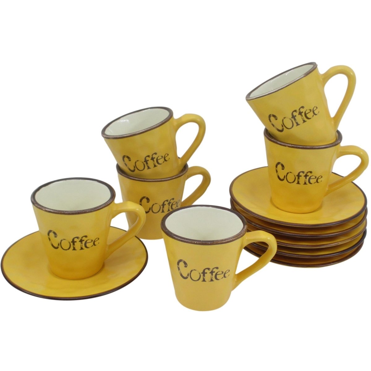 JUEGO TAZAS CON PLATOS 12PZ 90ML 11 - SUPERMIX