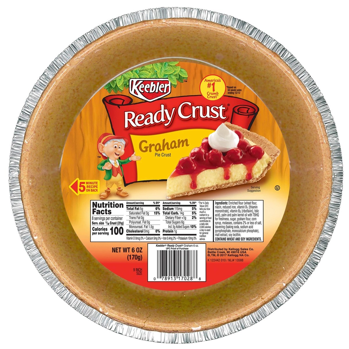 KEEBLER GRAHAM PIE CRUST 6 OZ - SUPERMIX