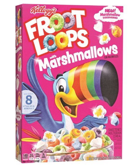 KELLOGG'S FROOT LOOPS MARSHMELLOW CEREAL 8/9.3 OZ - SUPERMIX