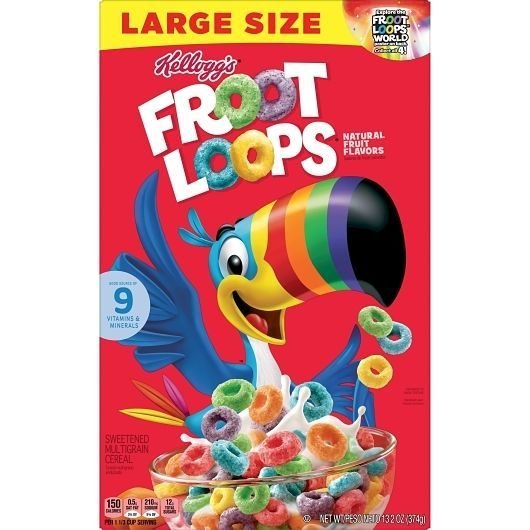 KELLOGS FROOT LOOPS LARGE 10/13.2 OZ - SUPERMIX