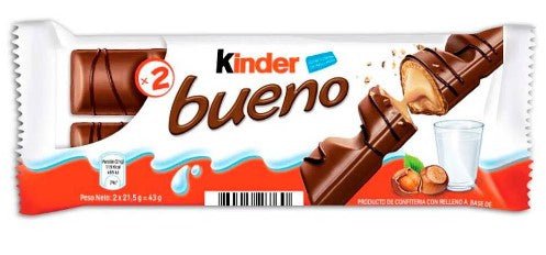 KINDER BUENO CHOCOLATE CREMA AVELLANA 43 GRS (1.5OZ) - SUPERMIX