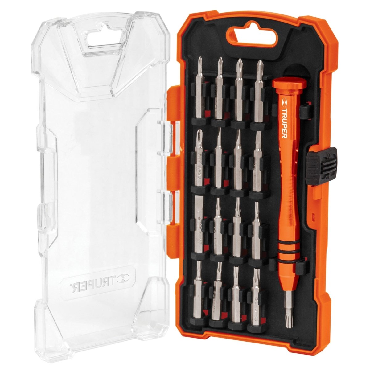 KIT DESTORNILLADOR PARA ELECTRONICA Y PRECISION + 16 PUNTAS TRUPER - SUPERMIX