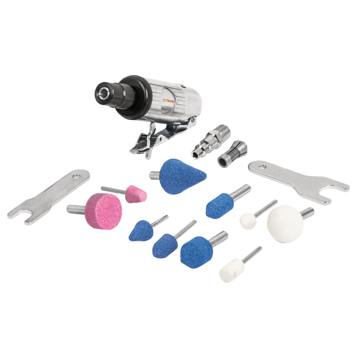 KIT MINI - ESMERILADORA NEUMATICA, 1/4", TRUPER - SUPERMIX