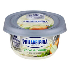 KRAFT PHILADELPHIA CHIVE & ONION 8 OZ - SUPERMIX