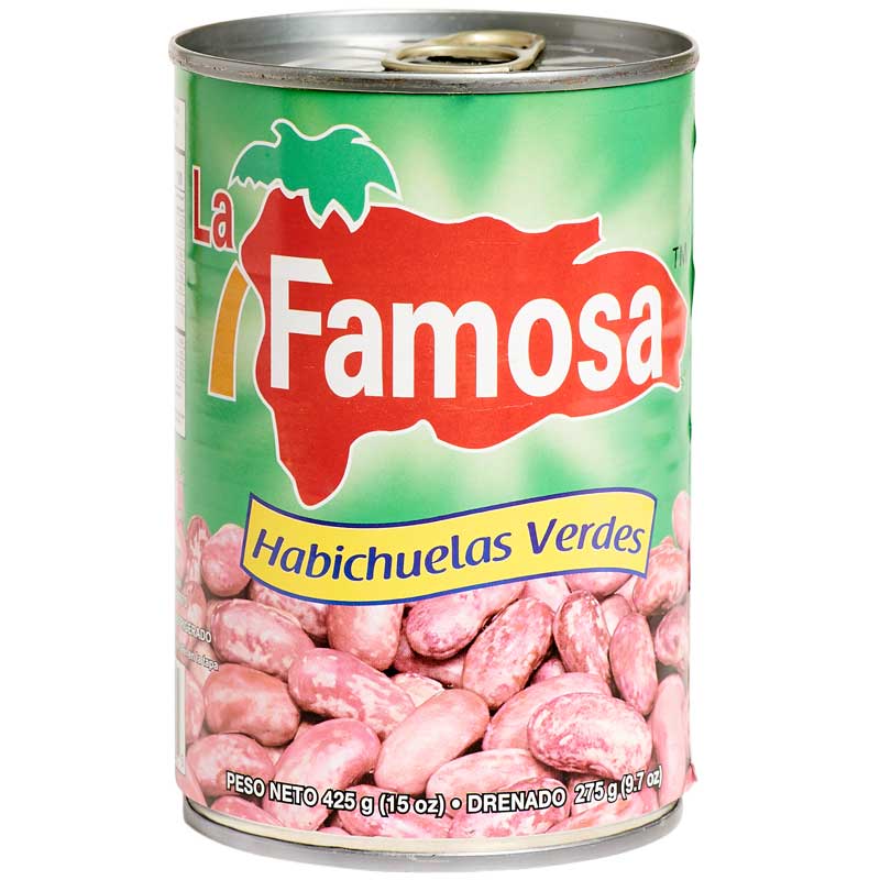 LA FAMOSA HABICHUELAS VERDES 15 OZ - SUPERMIX