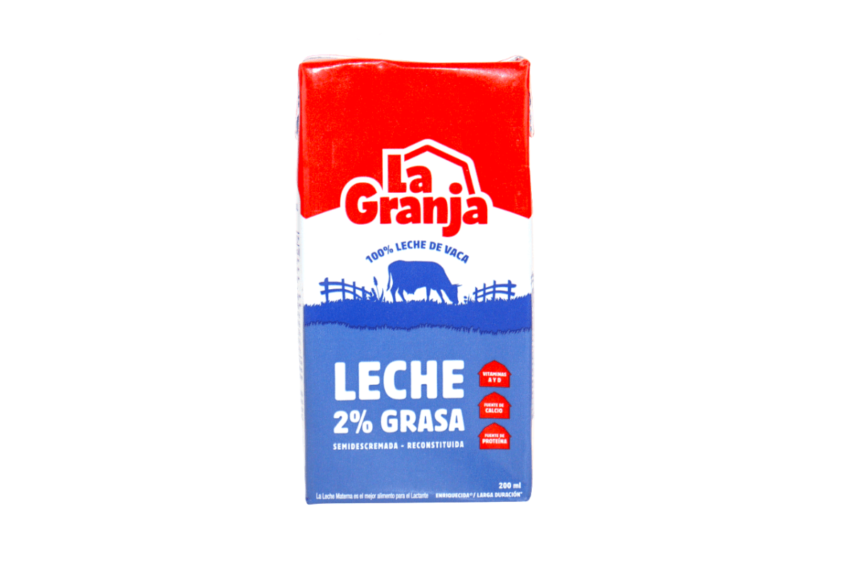 LA GRANJA LECHE 2% GRASA 200 ML - SUPERMIX