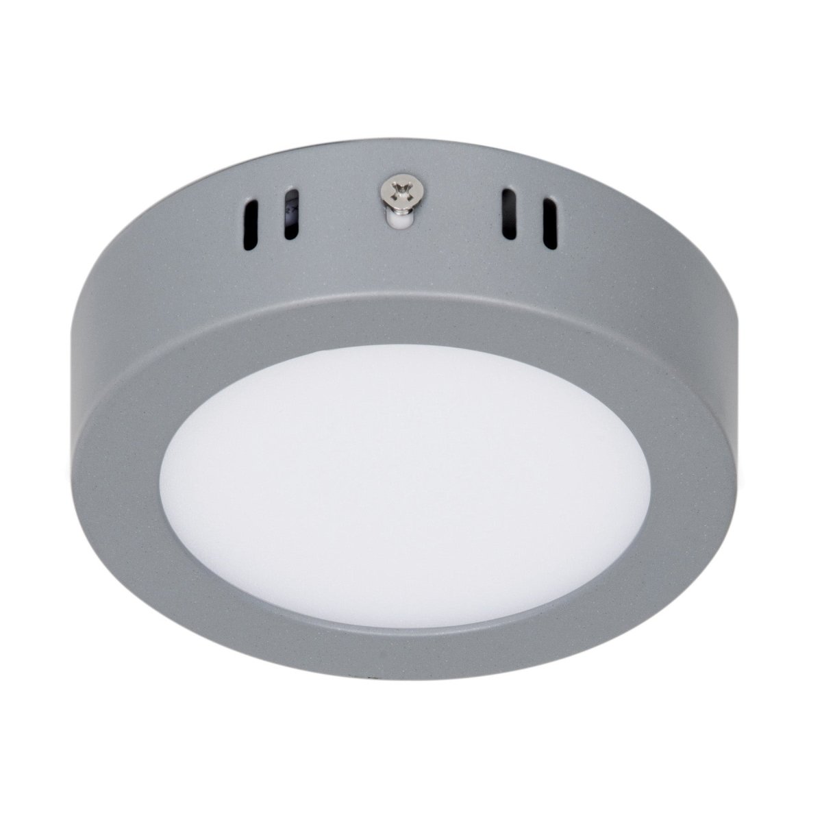 LAMPARA REDONDA TIPO PLAFON DE LED GRIS - SUPERMIX