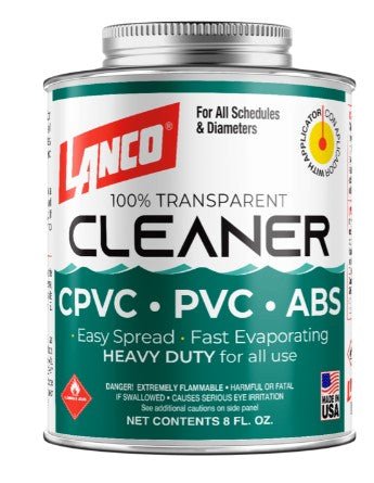 LIMPIADOR P/ TUBERIA PVC 8 OZ. LANCO - SUPERMIX