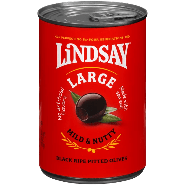 LINDSAY OLIVES LRG PITTED 6 OZ - SUPERMIX