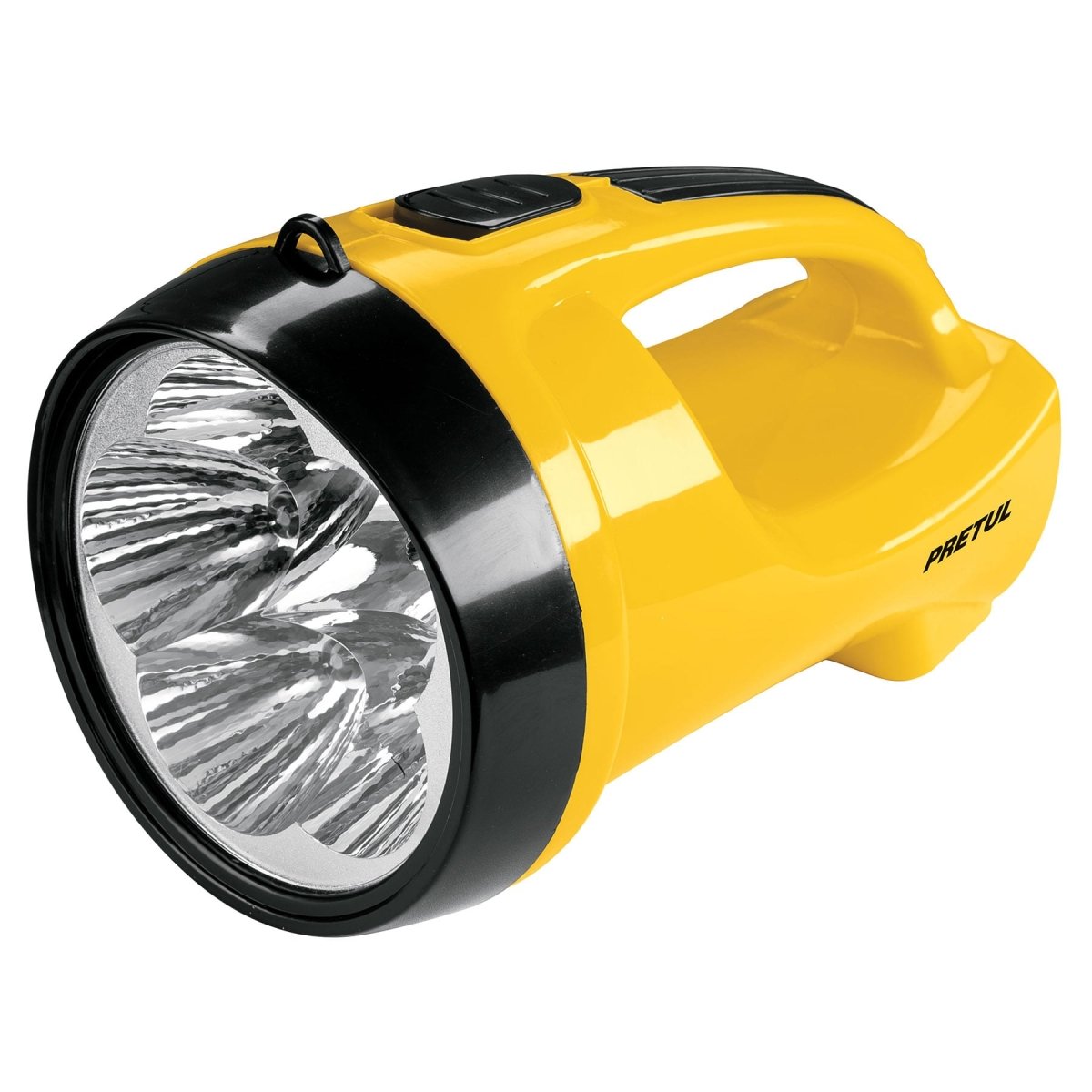 LINTERNA LED 200 LUMEN RECARGABLE PLASTICA PRETUL - SUPERMIX