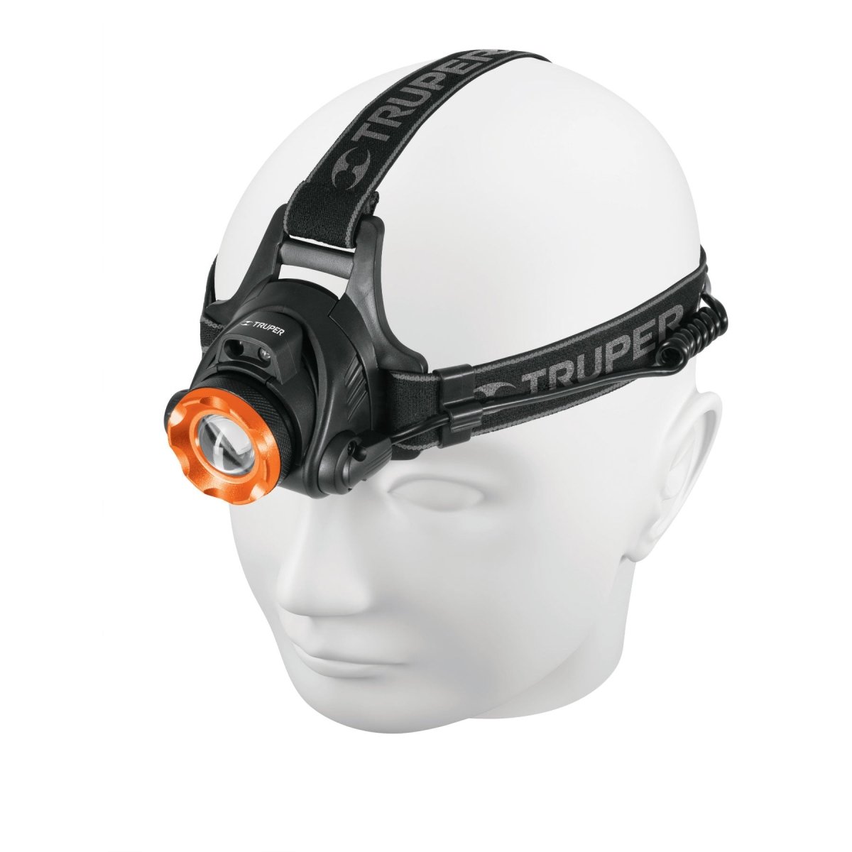LINTERNA LED 300 LUMEN PARA CABEZA RECARGABLE DE ALUMINIO Y PLASTICA TRUPER - SUPERMIX