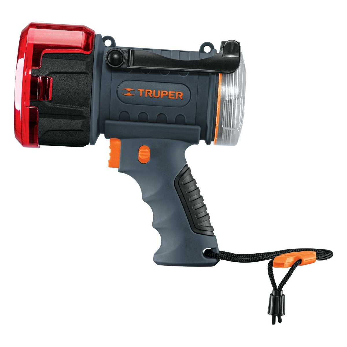 LINTERNA LED REFLECTORA 900 LUMEN RECARGABLE PLASTICA TRUPER - SUPERMIX