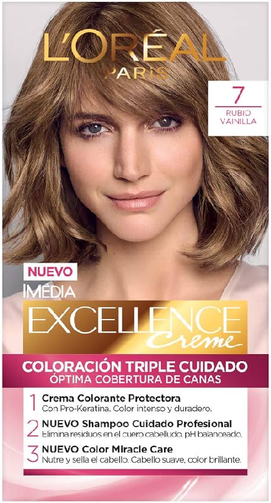 LOREAL PARIS TINTE EXCELLENCE MX TONO 7 RUBIO NATURAL - SUPERMIX