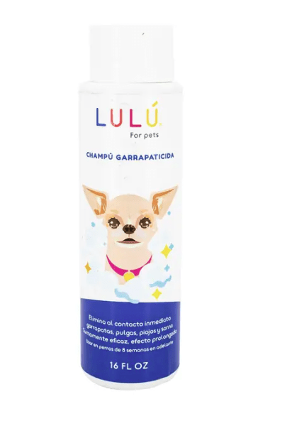 LULU SHAMPOO GARRAPATICIDA 16 OZ - SUPERMIX