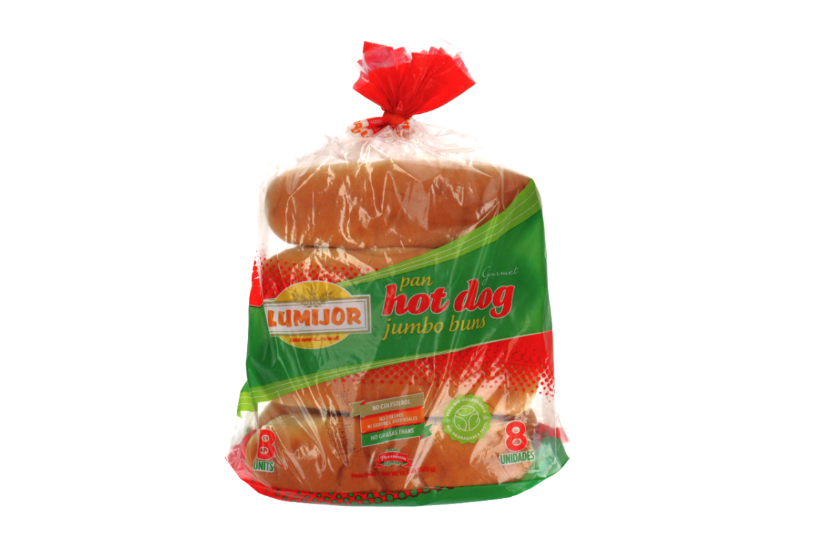 LUMIJOR PAN HOT DOG JUMBO 8/1 - SUPERMIX