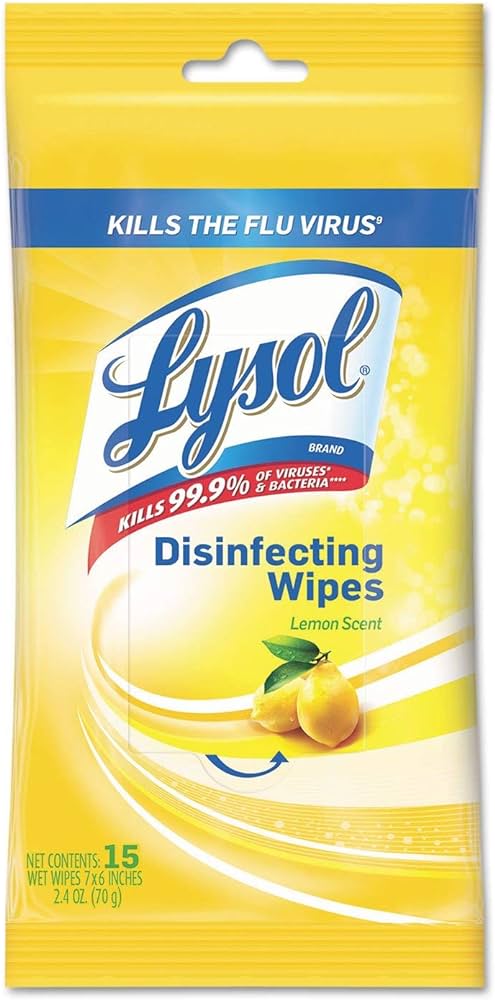 LYSOL DISINF WIPES LEMON & LIME TO GO 15WP - SUPERMIX