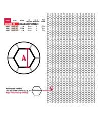 MALLA DE GALLINERO 1 1/2" X 1 1/2" C - 20 (5.9' X 49.2 YD) ACERO GALVANIZADA FIERO - SUPERMIX