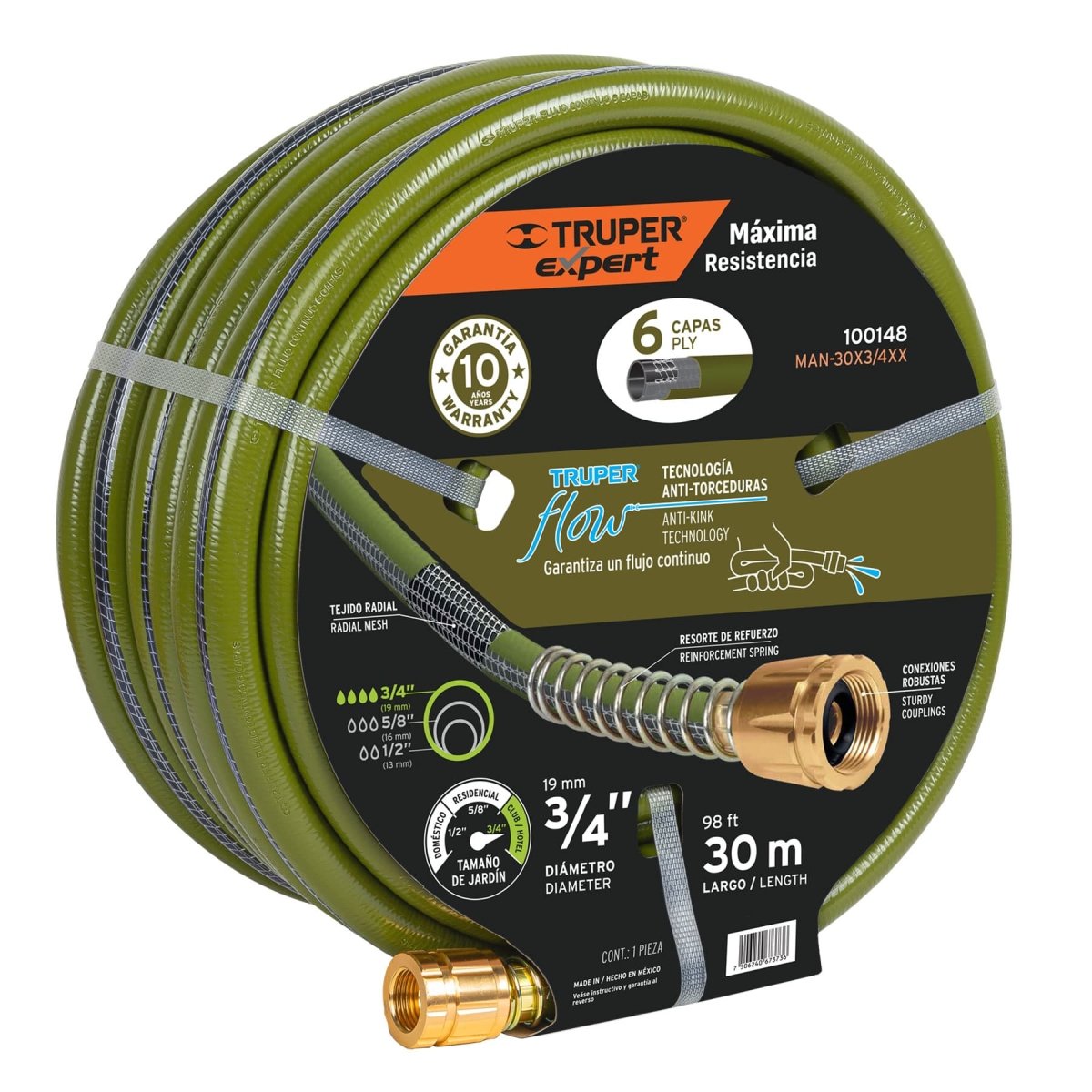 MANGUERA 30X5/8 MAN - 30X5/8XX TRUPER.. - SUPERMIX