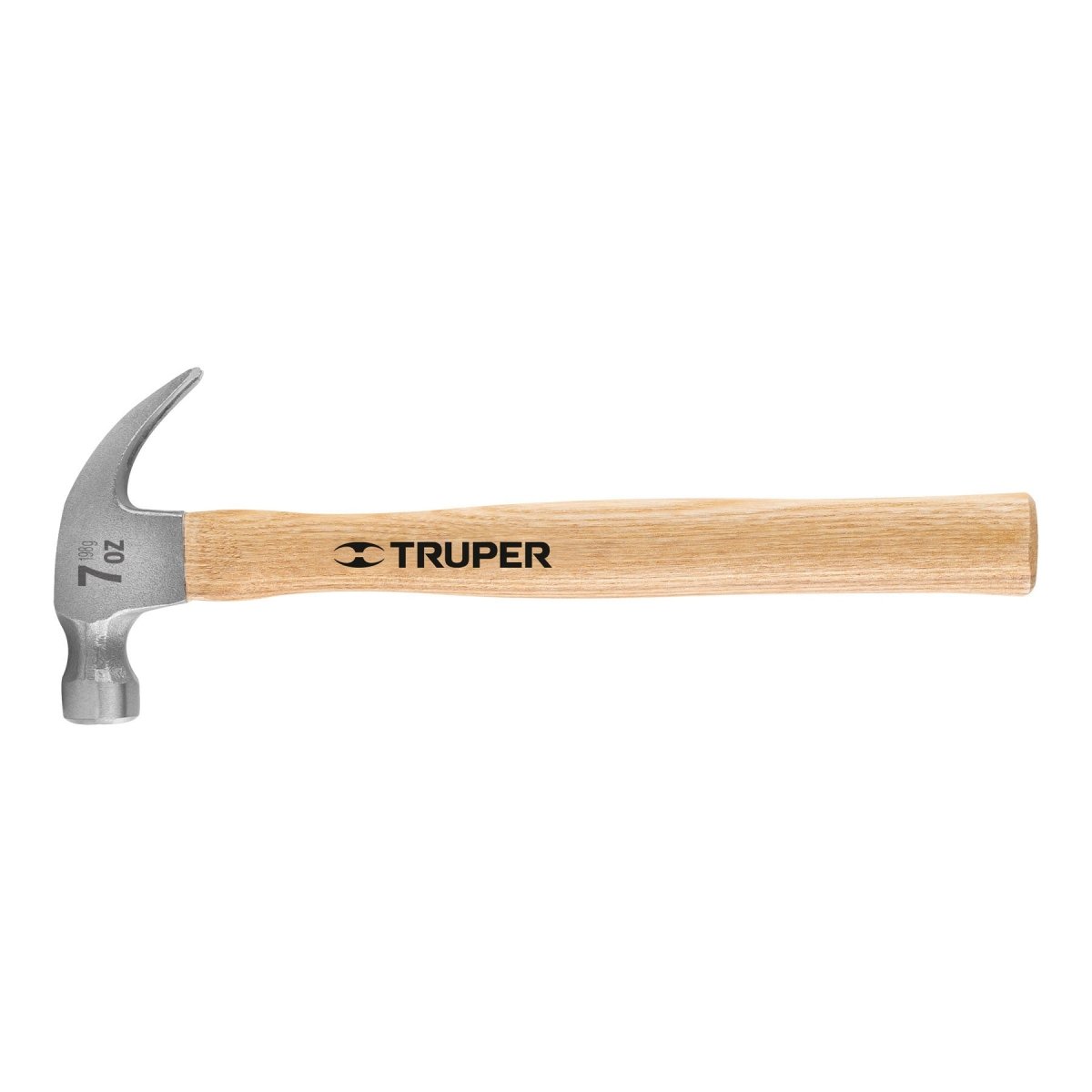 MARTILLO 7OZ PULIDO UÑA CURVA MANGO DE MADERA TRUPER - SUPERMIX
