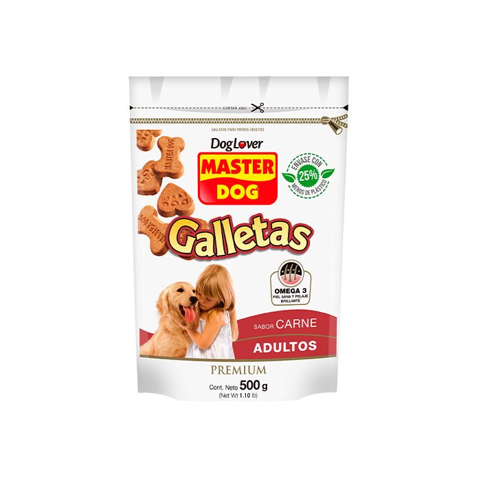 MASTER DOG ADULTO SNACK CARNE 500 GRS - SUPERMIX