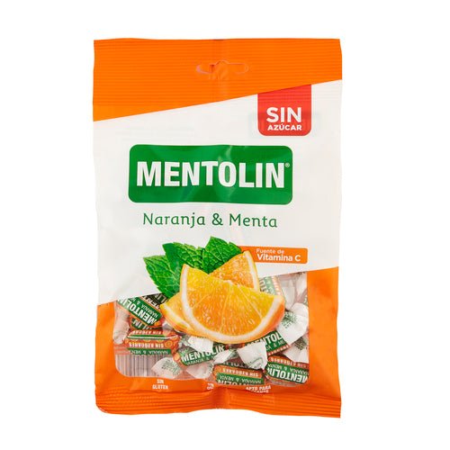 MENTOLIN NARANJA MENTA S/A 100 GR - SUPERMIX
