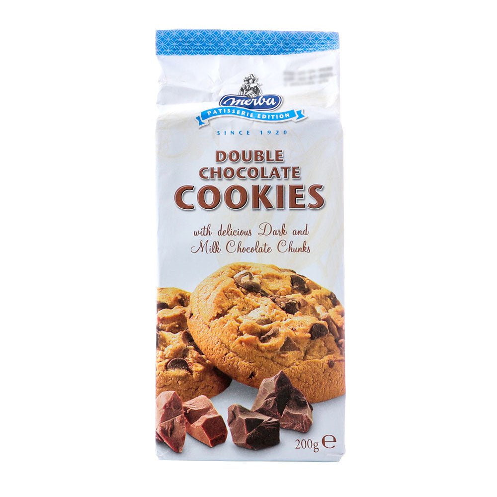 MERBA COOKIES DOUBLE CHOCOLATE 200 GRS - SUPERMIX