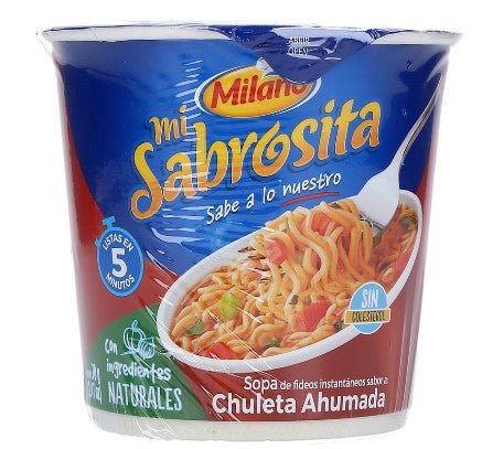 MILANO MI SABROSITA SOPA SABOR CHULETA 70 GR VASO - SUPERMIX