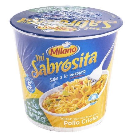 MILANO MI SABROSITA SOPA SABOR POLLO 70 GR VASO - SUPERMIX