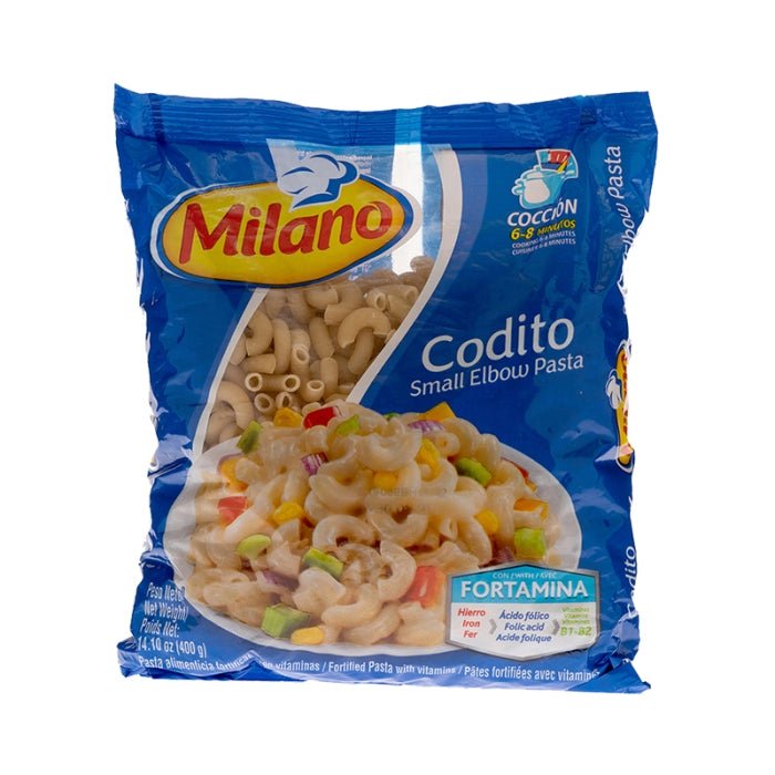 MILANO PASTA CODITOS 400 GR - SUPERMIX