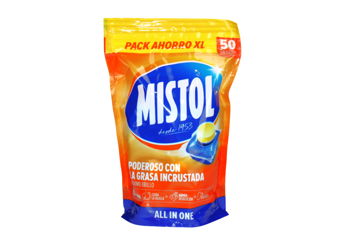 MISTOL PASTILLA LAVAVAJILLAS 50 PASTILLAS 750G - SUPERMIX
