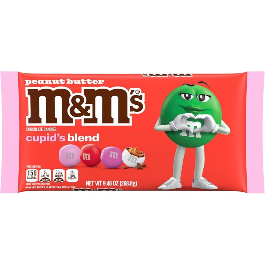 M&M PEANUT BUTTER CUPID'S BLEND 9.48 OZ - SUPERMIX