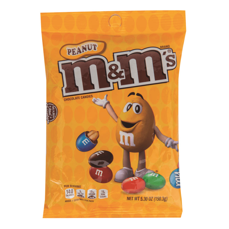M&M PEANUT PEG PACK 5.30 OZ - SUPERMIX