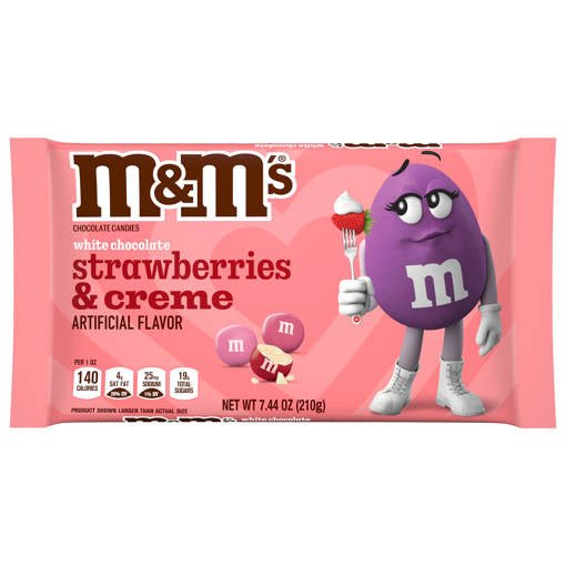 M&M STRAWBERRIES & CREME 7.44 OZ - SUPERMIX