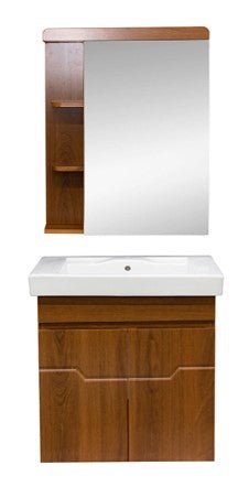 MUEBLE DE BAÑO CON LAVAMANO COLOR MADERA C011 - SUPERMIX