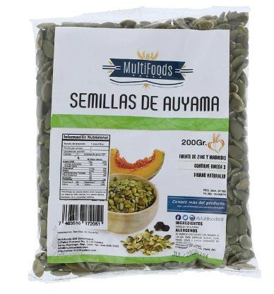 MULTIFOODS SEMILLA DE AUYAMA 200 GR - SUPERMIX