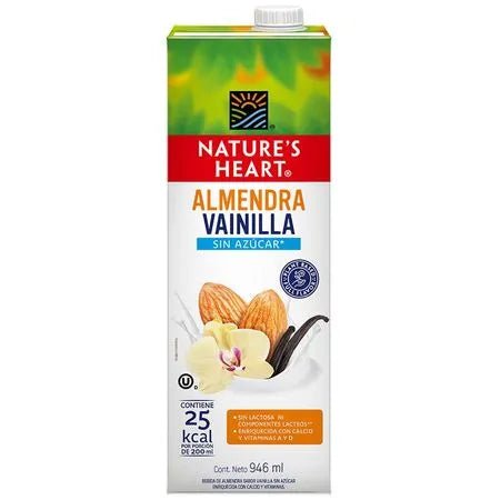 NATURES HEART ALMENDRA Y VAINILLA S/AZUCAR 1L - SUPERMIX