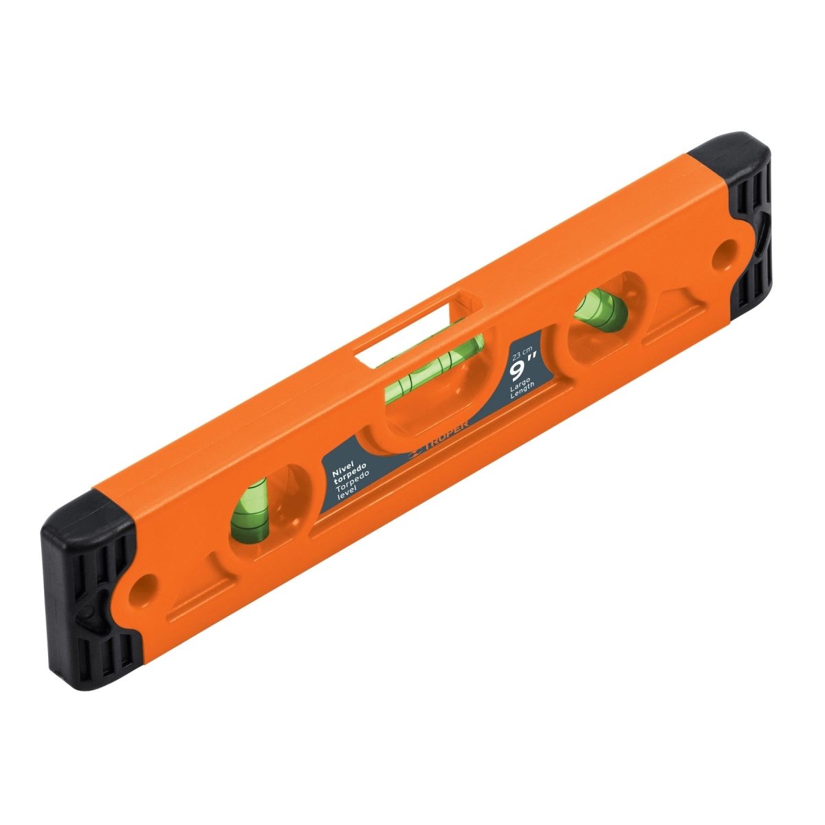 NIVEL TORPEDO MAGNETICO 9" PLASTICO - SUPERMIX