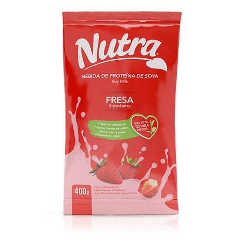 NUTRA LECHE SOYA FRESA 400 GR - SUPERMIX