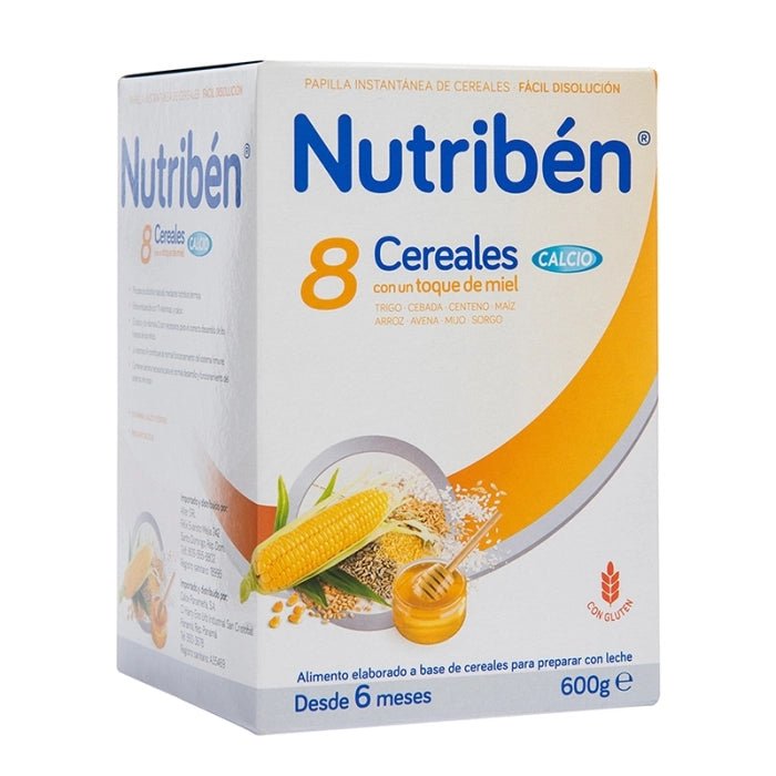 NUTRIBEN 8 CEREALES MIEL Y CALCIO 600 GR - SUPERMIX