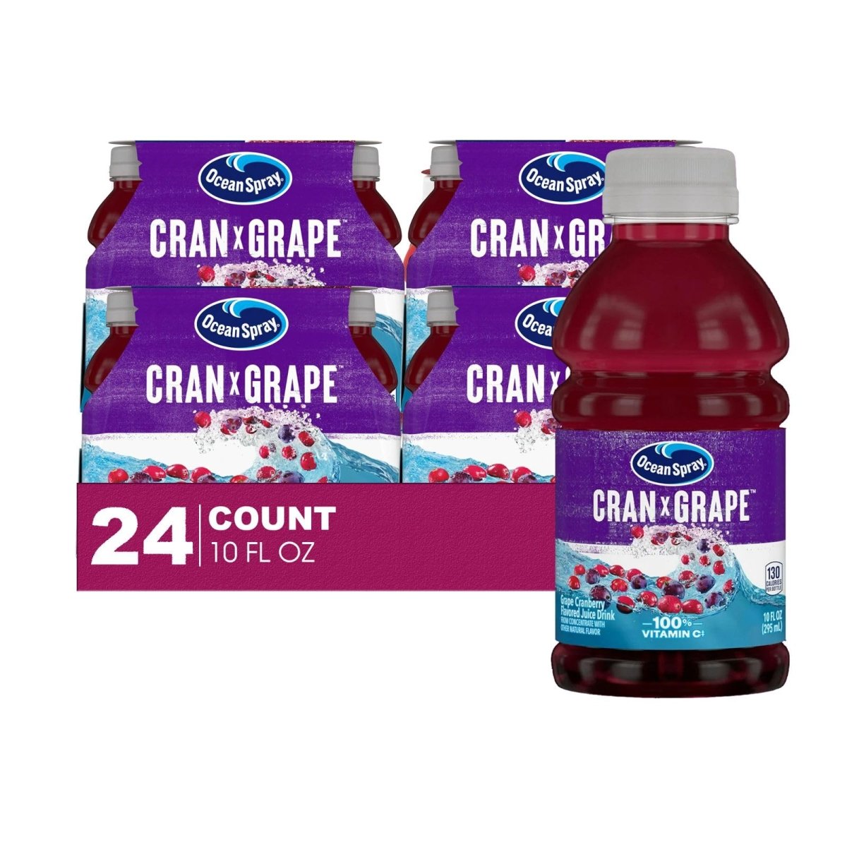OCEAN SPRAY CRAN GRAPE 24/10 OZ - SUPERMIX