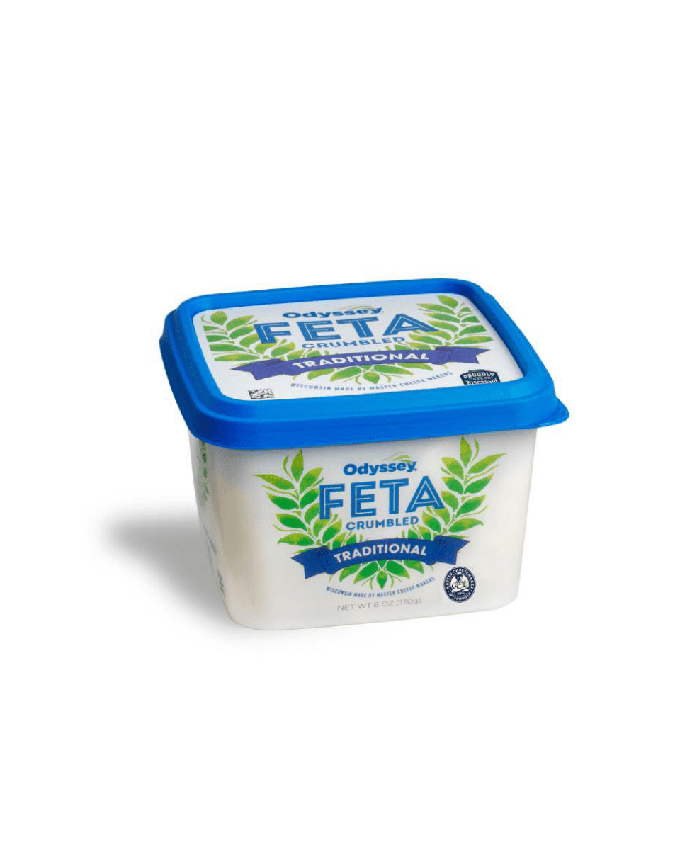 ODYSSEY TRADITIONAL CRUMBLED FETA 6 OZ - SUPERMIX